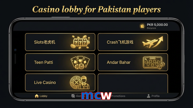 Lobby view of Mcw for Pakistan users